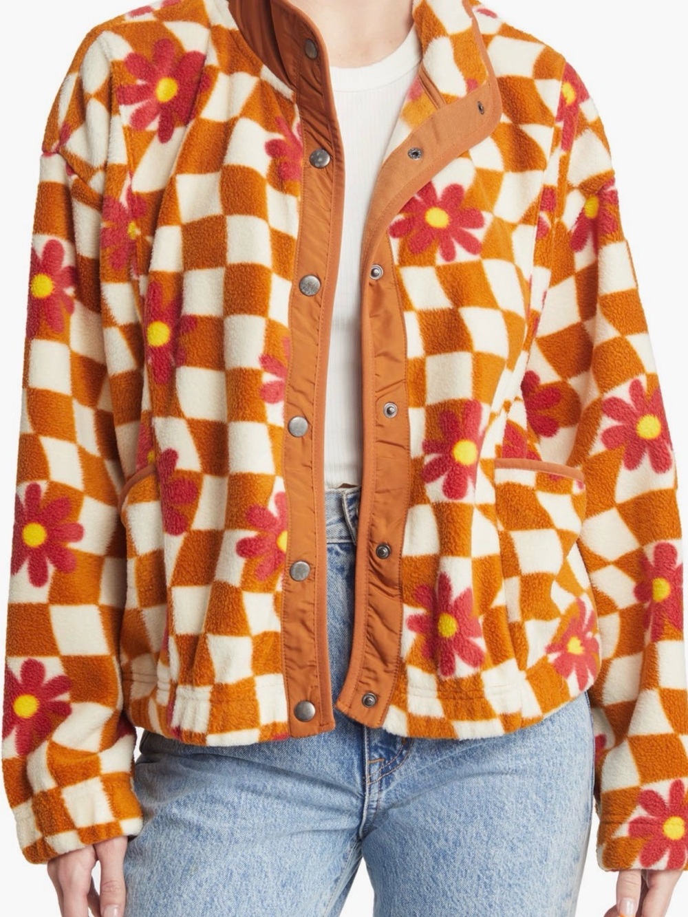 Thread & Supply Check Polar Fleece Jacket